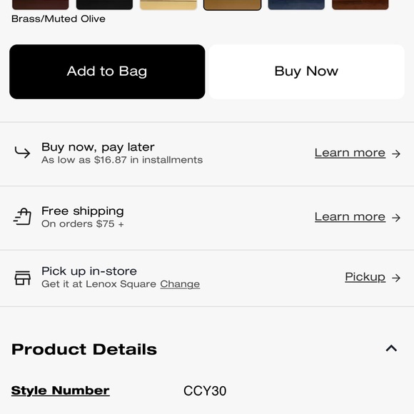 Coach Olive Leather Crossbody Bag - Picture 4 of 6